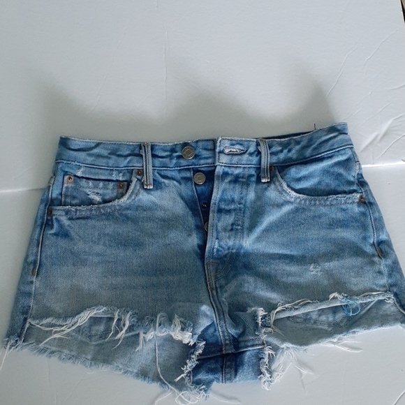 GRLFRND Girlfriend Cindy High-Rise Denim Shorts Size 25 - Picture 3 of 15